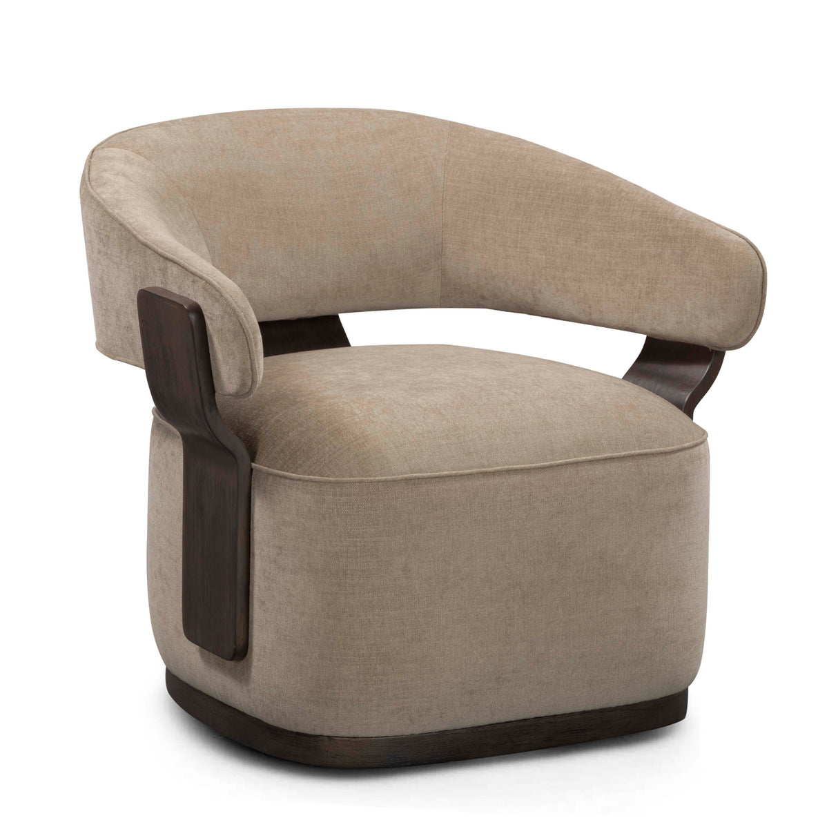 Madison Linen Chenille Swivel Accent Chair by TOV Furniture at Eve Furniture