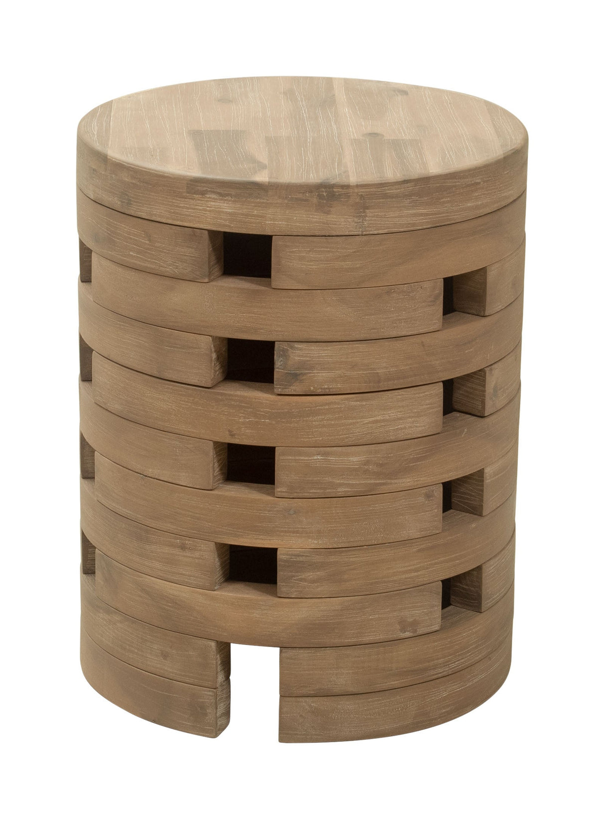Mado Natural Outdoor Side Table by Zuomod at Eve Furniture
