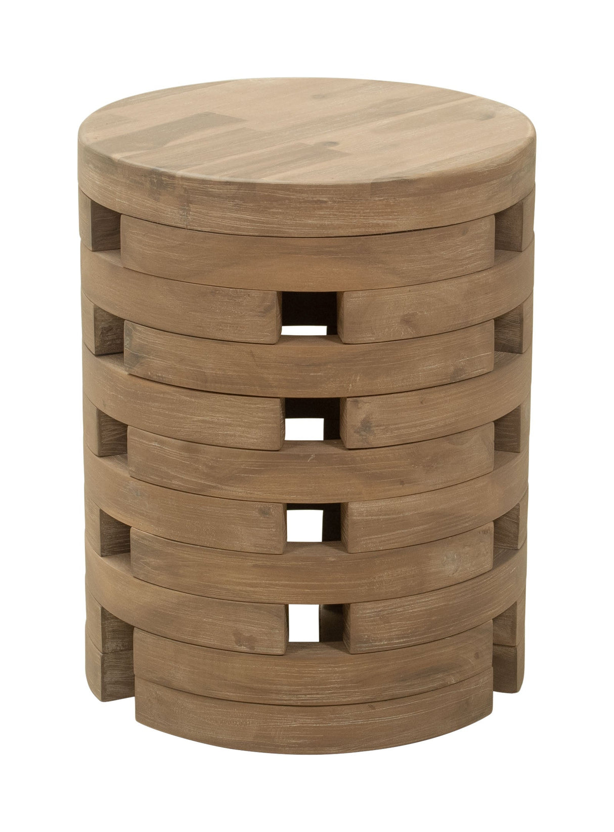Mado Natural Outdoor Side Table by Zuomod at Eve Furniture
