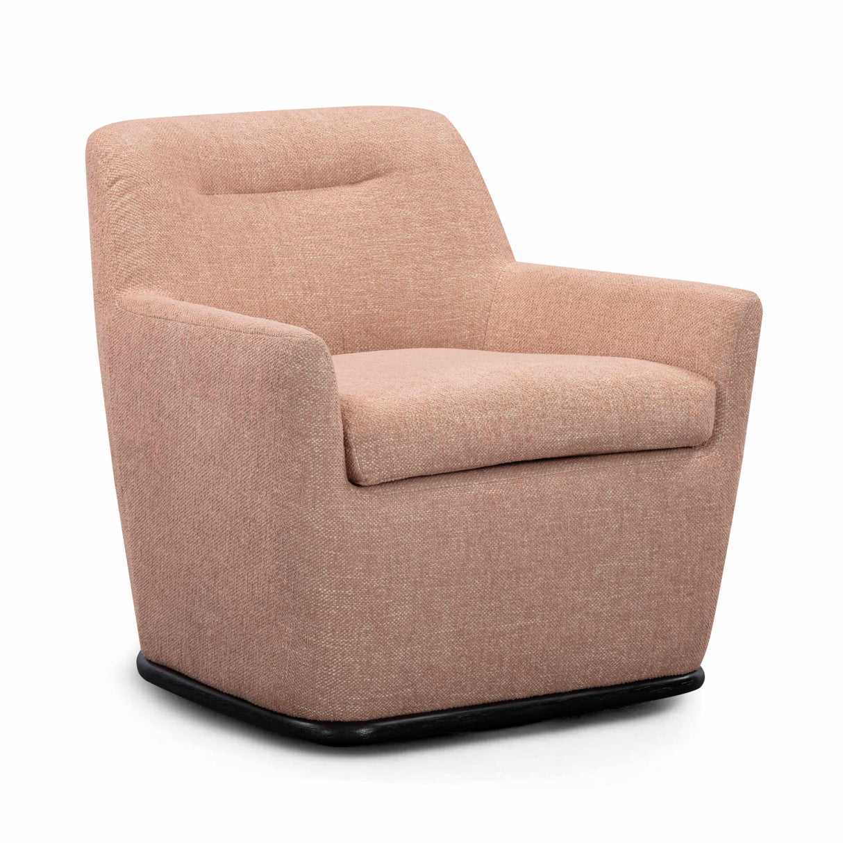 Mado Peach Textured Fabric Swivel Accent Chair by TOV Furniture at Eve Furniture