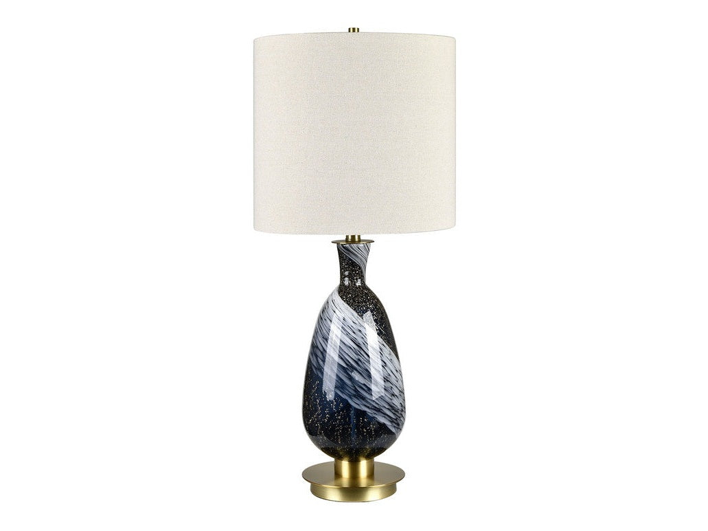 Madrid Blue/Gold Table Lamp by Crestview at Eve Furniture