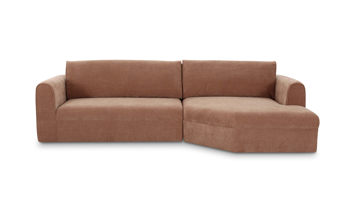 Madrid Sectional Heritage Pink by Moe's Home at Eve Furniture