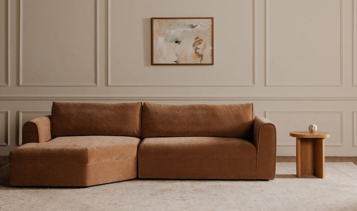 Madrid Sectional Heritage Pink by Moe's Home at Eve Furniture
