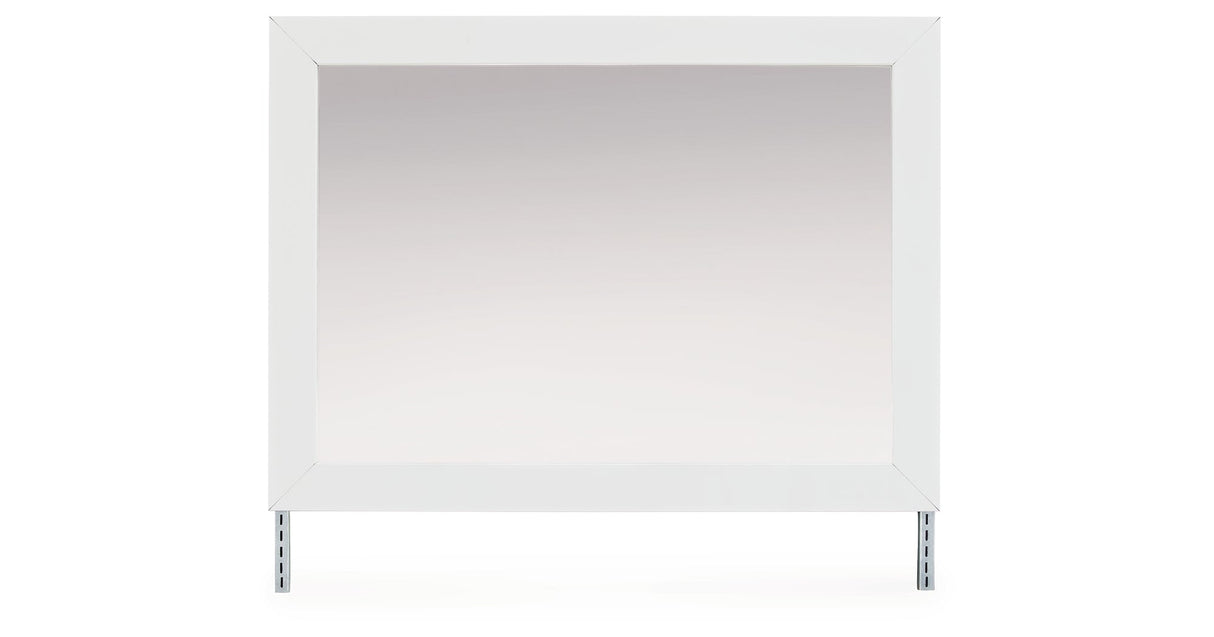 Maeling White Upholstered Panel Bedroom Set by Ashley at Eve Furniture