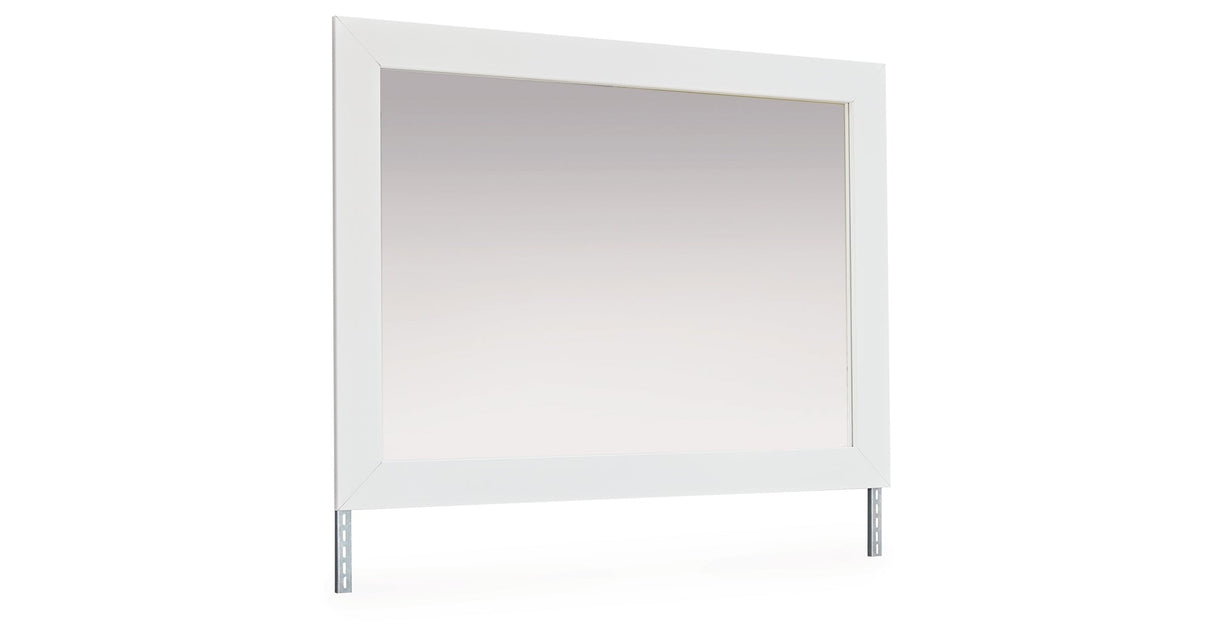 Maeling White Upholstered Panel Bedroom Set by Ashley at Eve Furniture