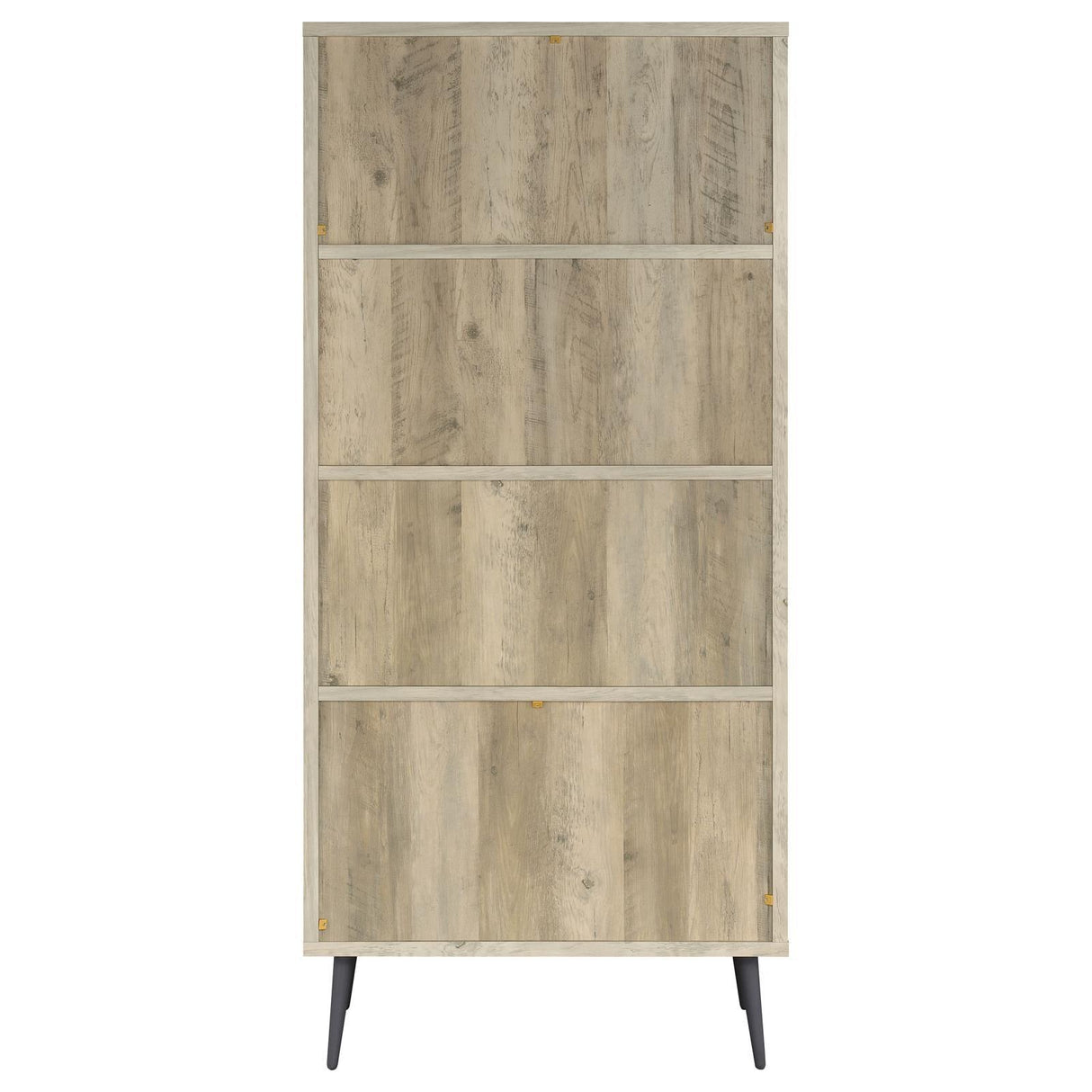 Maeve Distressed Pine 70-inch 3-shelf Bookcase with Drawers by Coaster at Eve Furniture