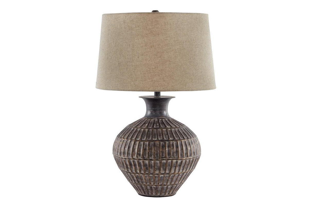 Magan Antique Bronze Finish Table Lamp by Ashley at Eve Furniture