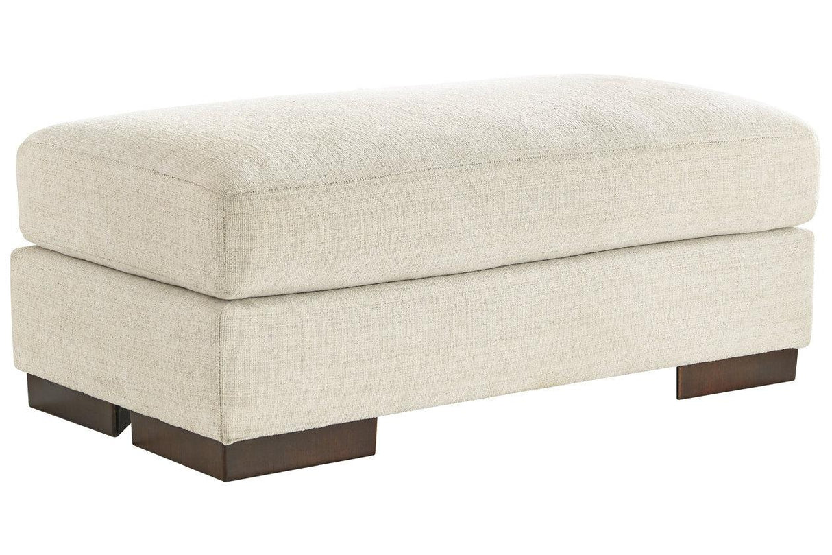 Maggie Birch Ottoman by Ashley at Eve Furniture