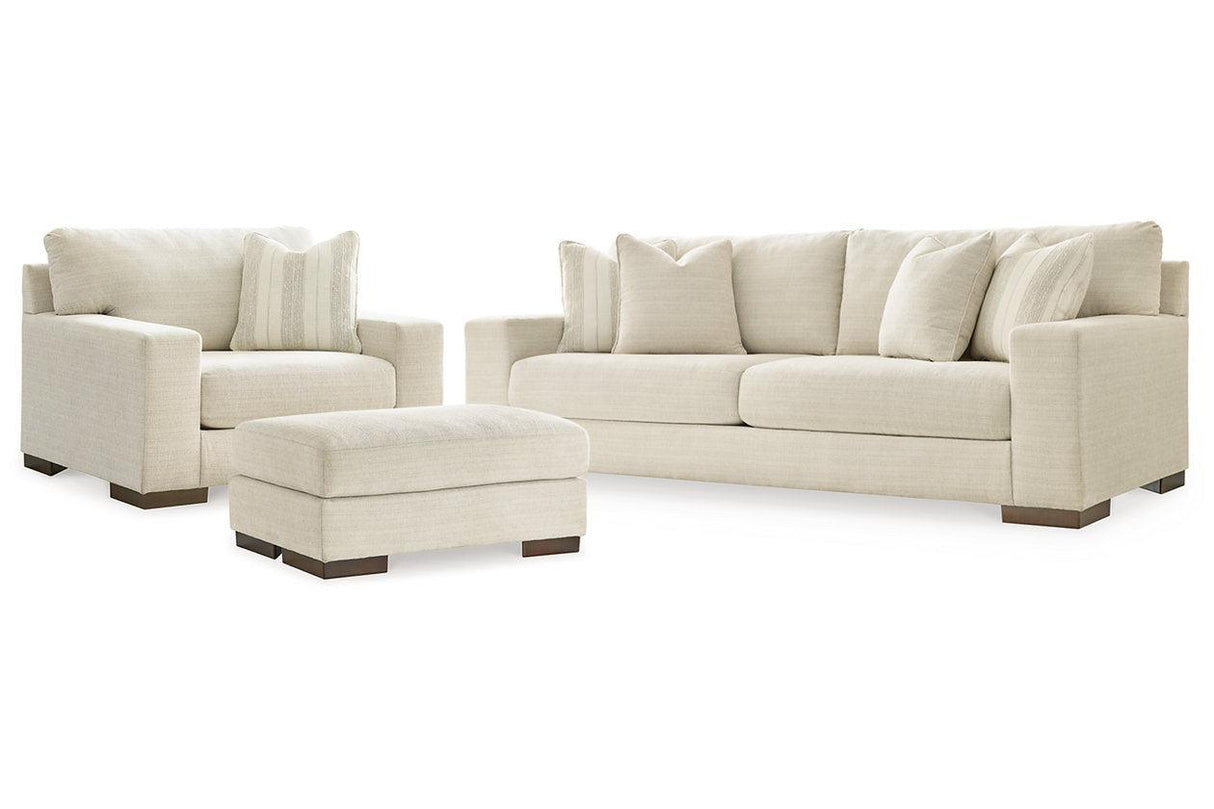 Maggie Birch Sofa, Chair and Ottoman by Ashley at Eve Furniture