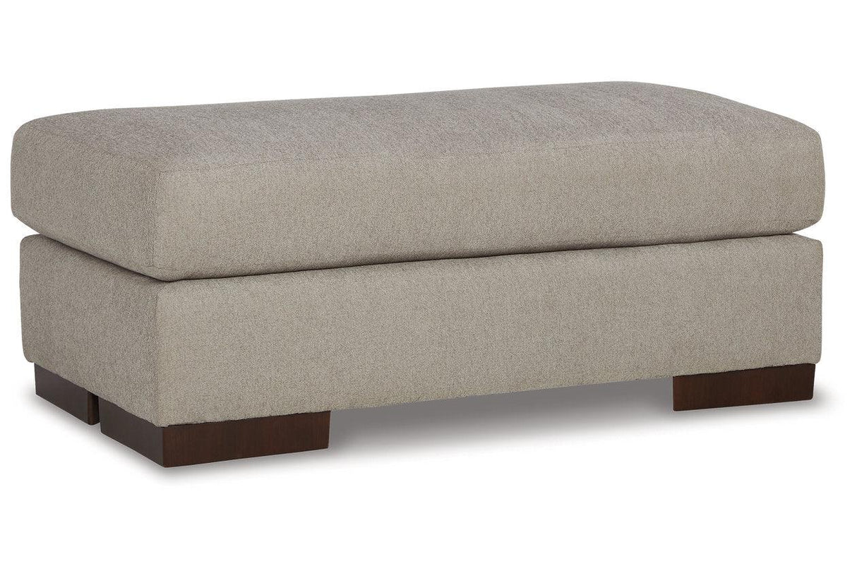 Maggie Flax Oversized Chair and Ottoman by Ashley at Eve Furniture