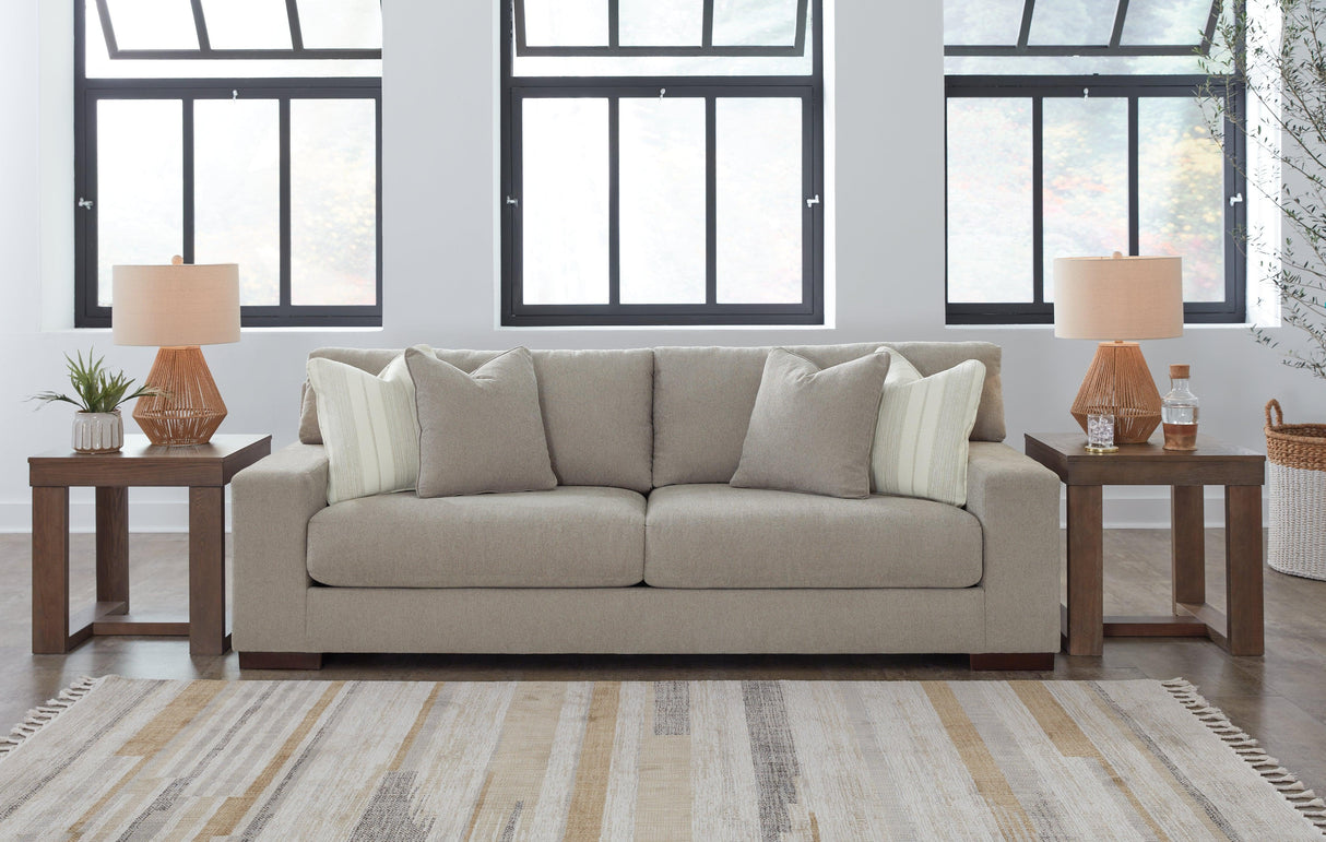 Maggie Flax Sofa by Ashley at Eve Furniture