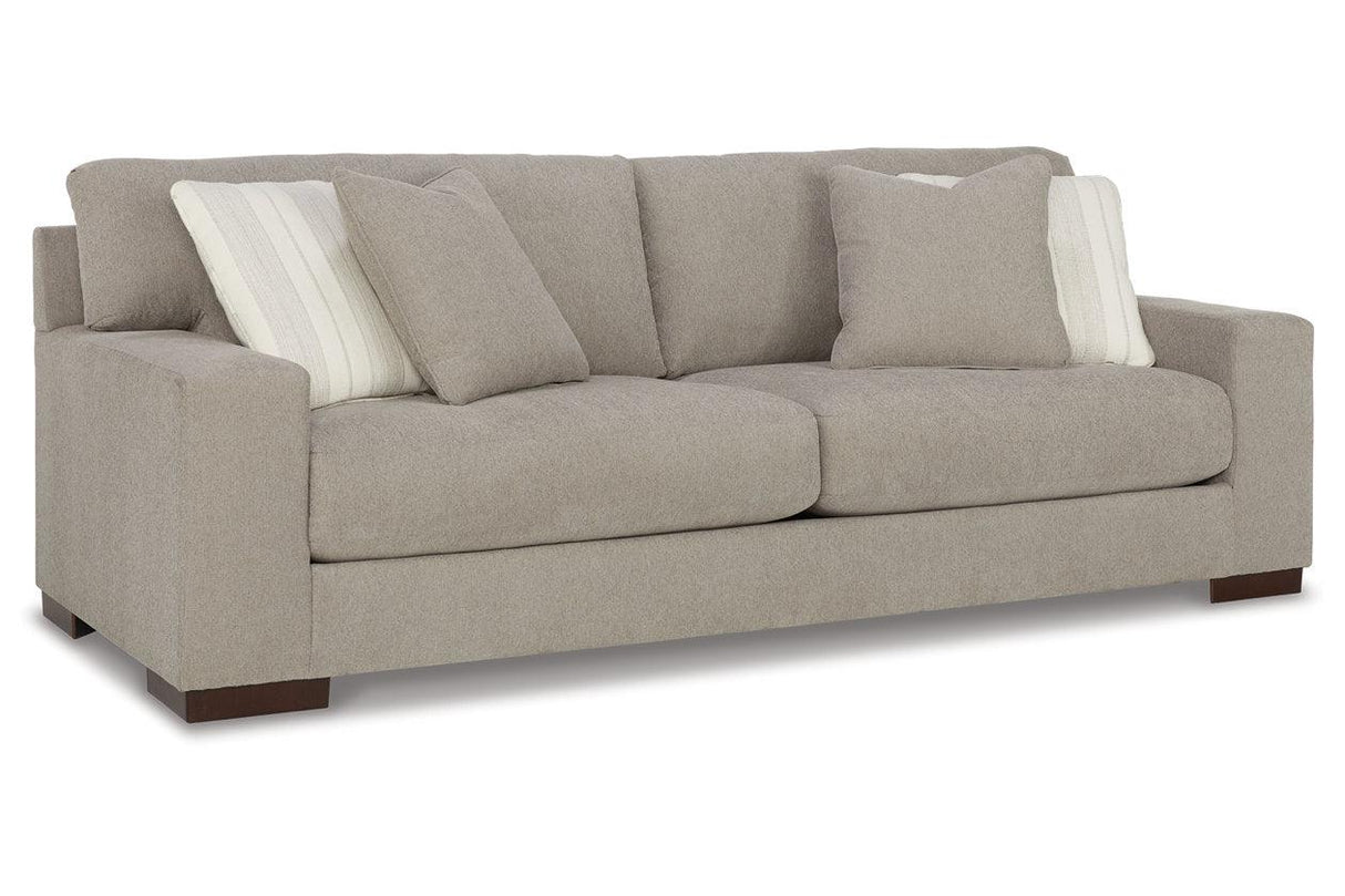 Maggie Flax Sofa, Loveseat, Oversized Chair and Ottoman by Ashley at Eve Furniture