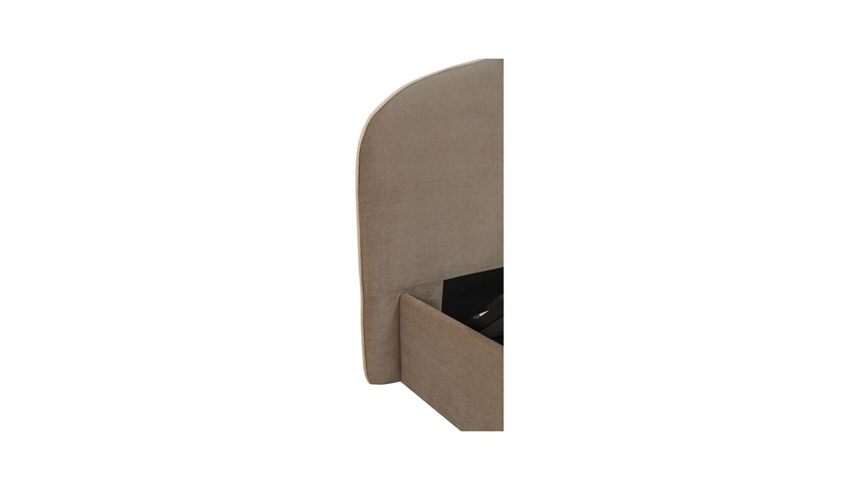 Maggie Queen Storage Bed Taupe by Moe's Home at Eve Furniture