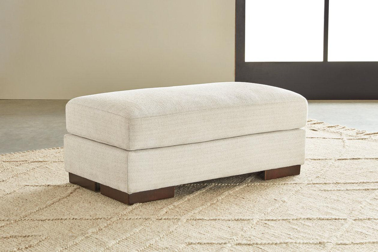 Maggie Birch Sofa and Ottoman by Ashley at Eve Furniture