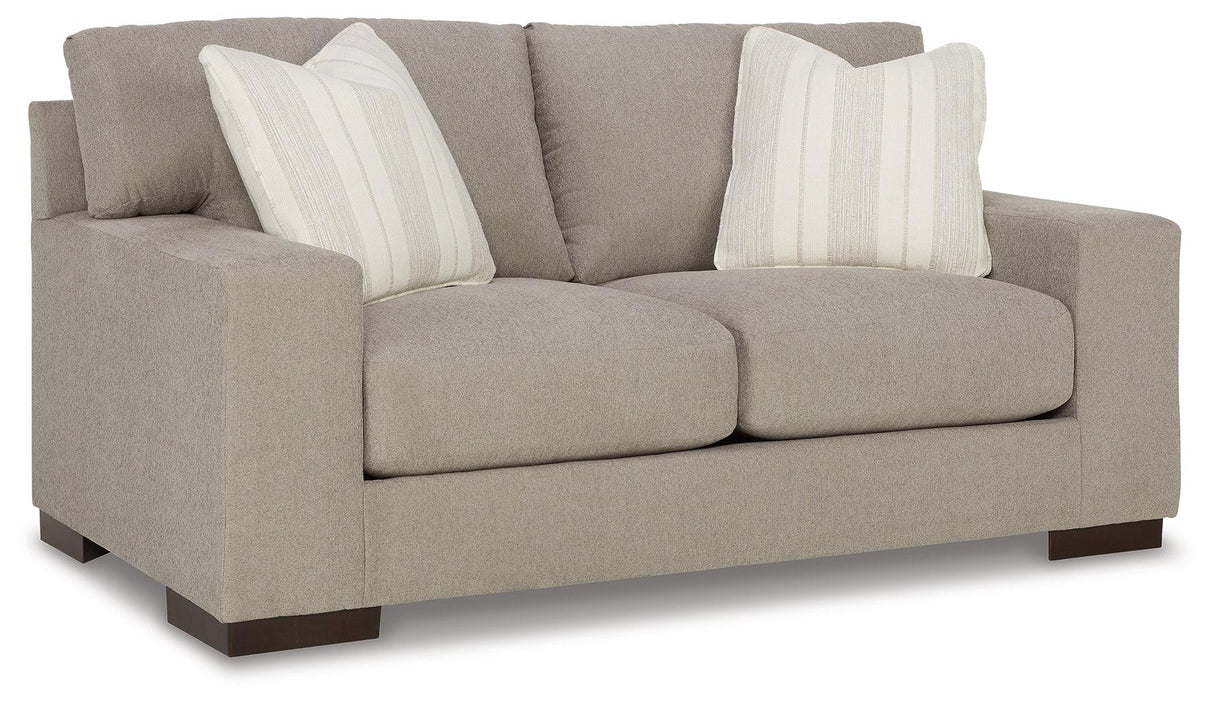 Maggie Flax Loveseat by Ashley at Eve Furniture