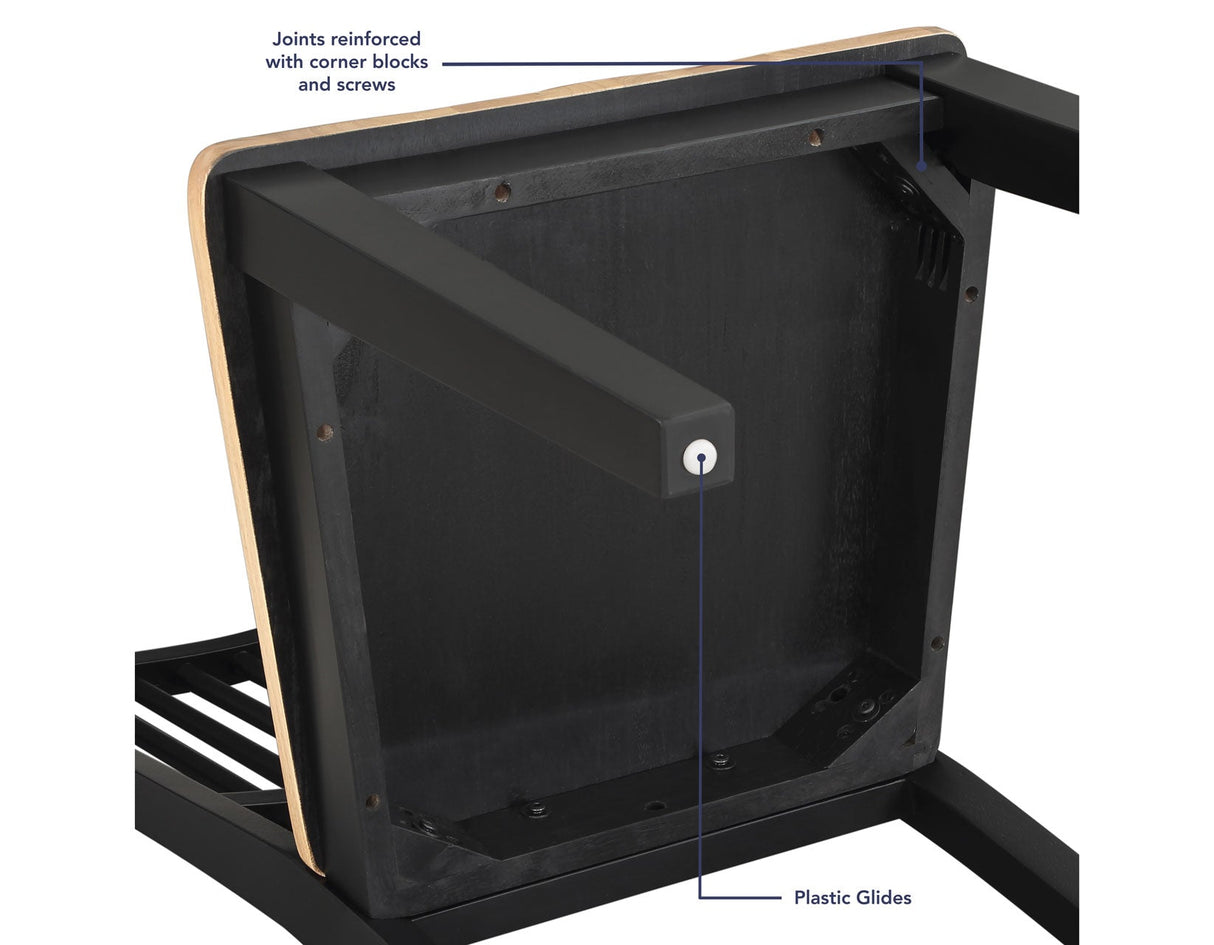 Magnolia Black/Natural Dining Room Set by Steve Silver at Eve Furniture