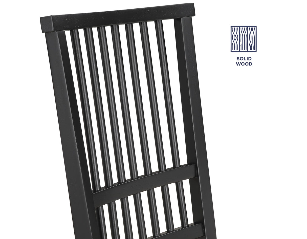 Magnolia Black/Natural Dining Room Set by Steve Silver at Eve Furniture