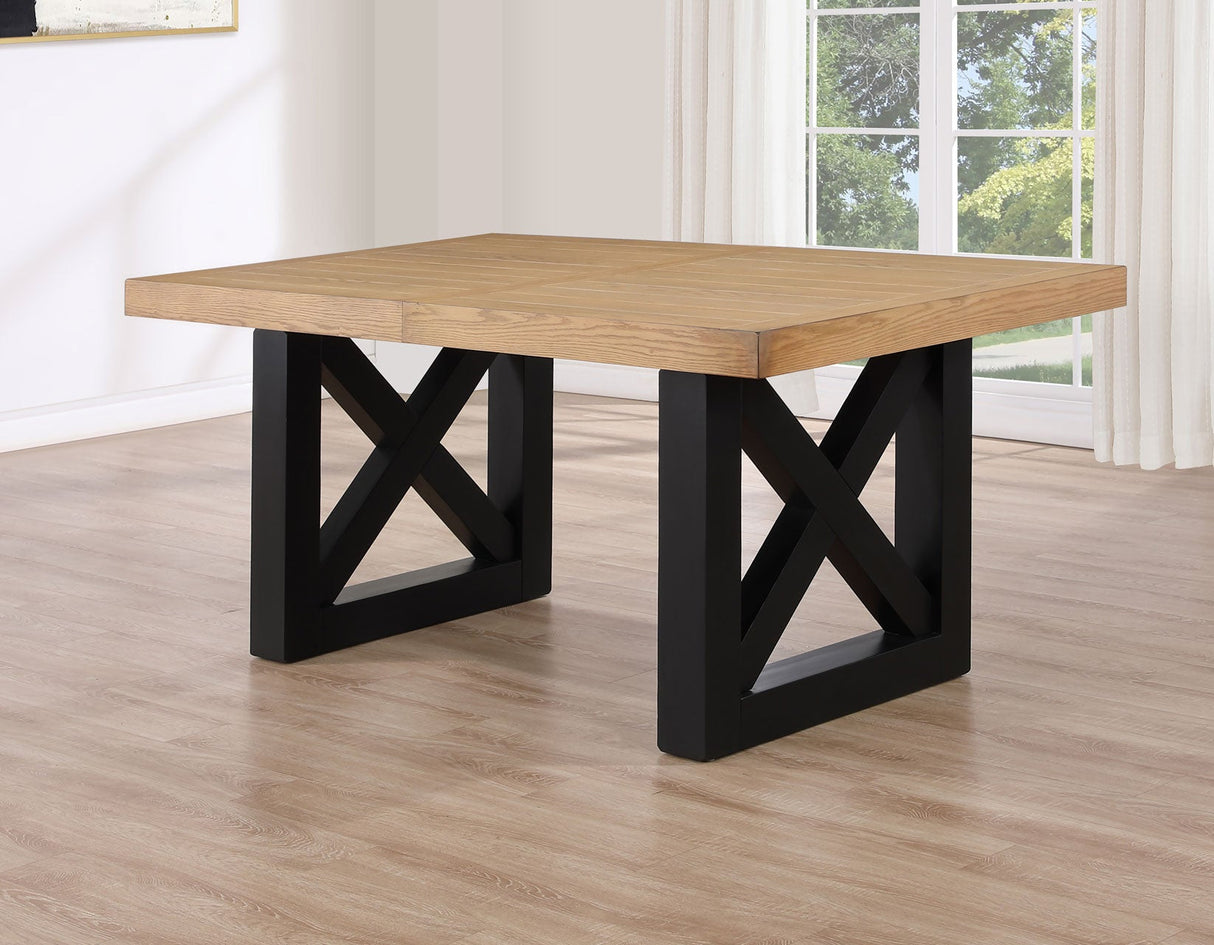 Magnolia Black/Natural Dining Room Set by Steve Silver at Eve Furniture