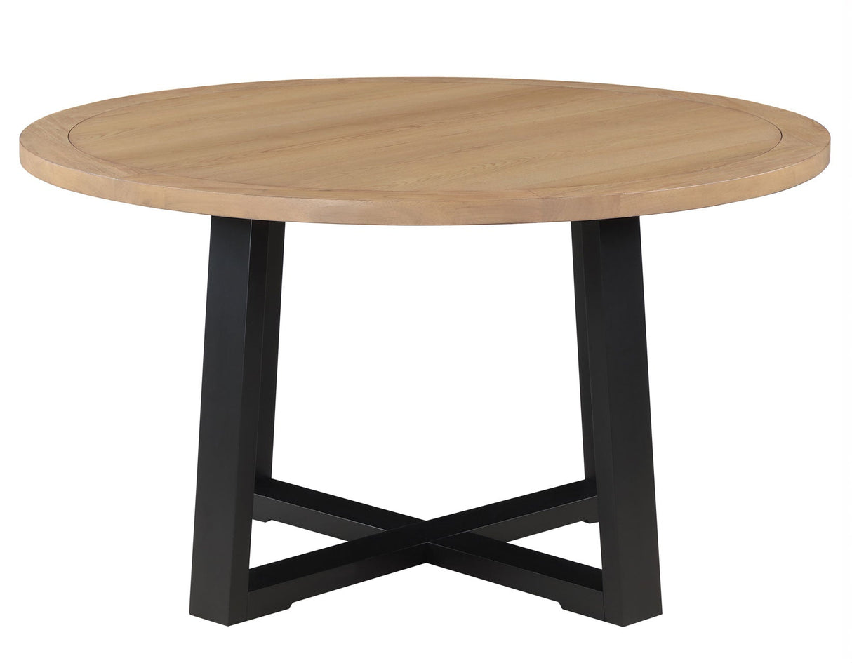 Magnolia Black/Sand Round Dining Room Set by Steve Silver at Eve Furniture