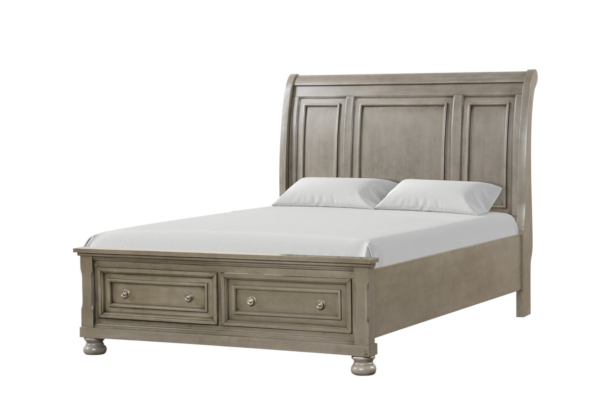 Magnolia Grey 4-piece Queen Platform Bedroom Set by Happy Homes at Eve Furniture