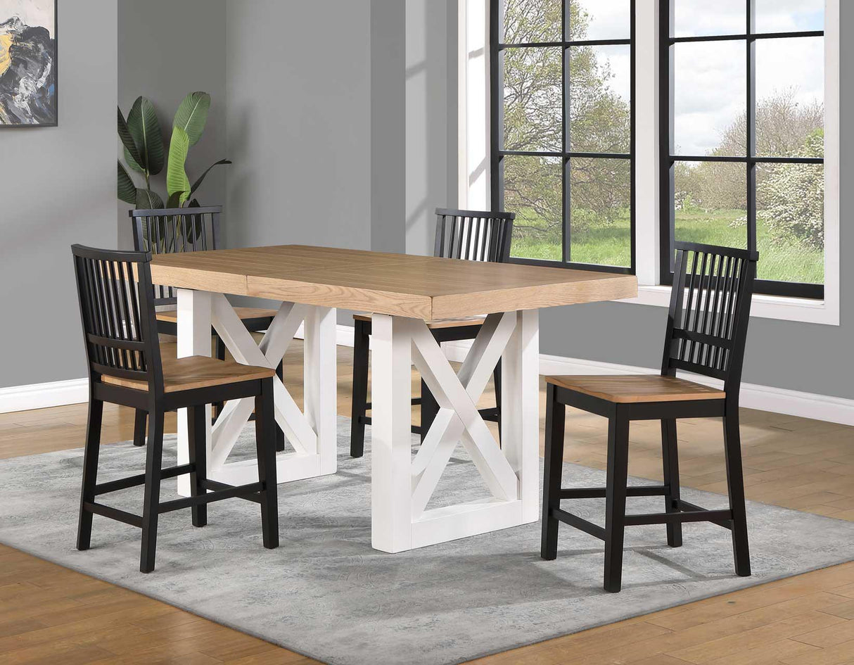 Magnolia 24-inch Height Two-Tone Counter Stool by Steve Silver at Eve Furniture