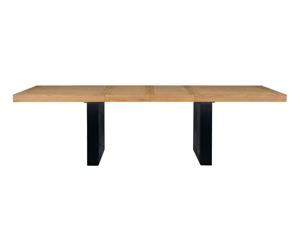 Magnolia 72-108-inch Table, Black Base by Steve Silver at Eve Furniture