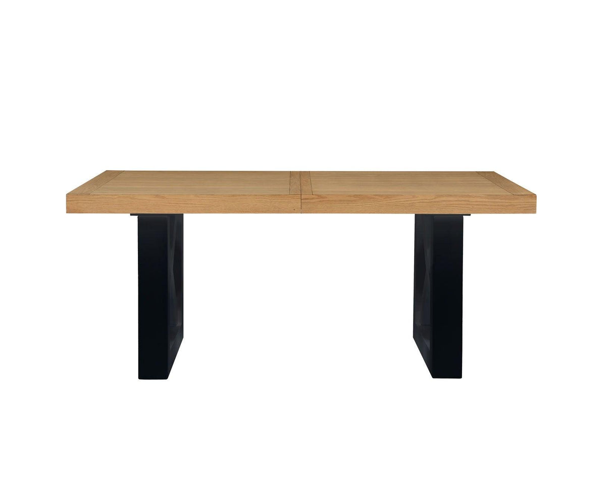 Magnolia 72-108-inch Table, Black Base by Steve Silver at Eve Furniture