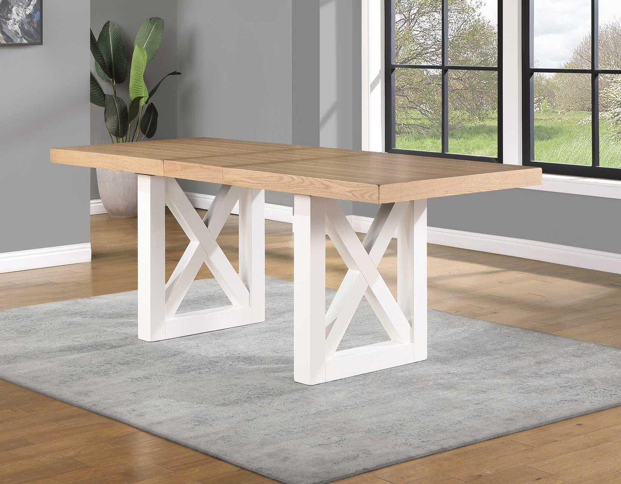 Magnolia 80-96-inch Counter Height Dining Table with 16-inch Leaf by Steve Silver at Eve Furniture