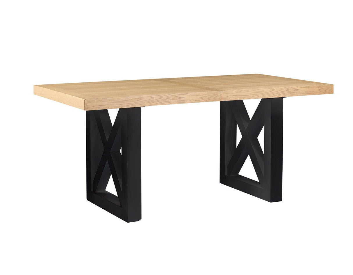Magnolia 80-96-inch Counter Table w/18-inch Leaf, Black Base by Steve Silver at Eve Furniture