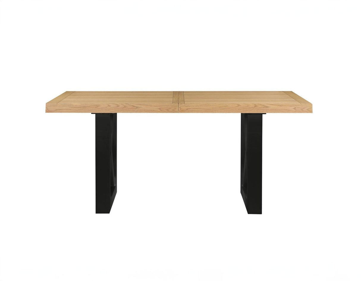 Magnolia 80-96-inch Counter Table w/18-inch Leaf, Black Base by Steve Silver at Eve Furniture