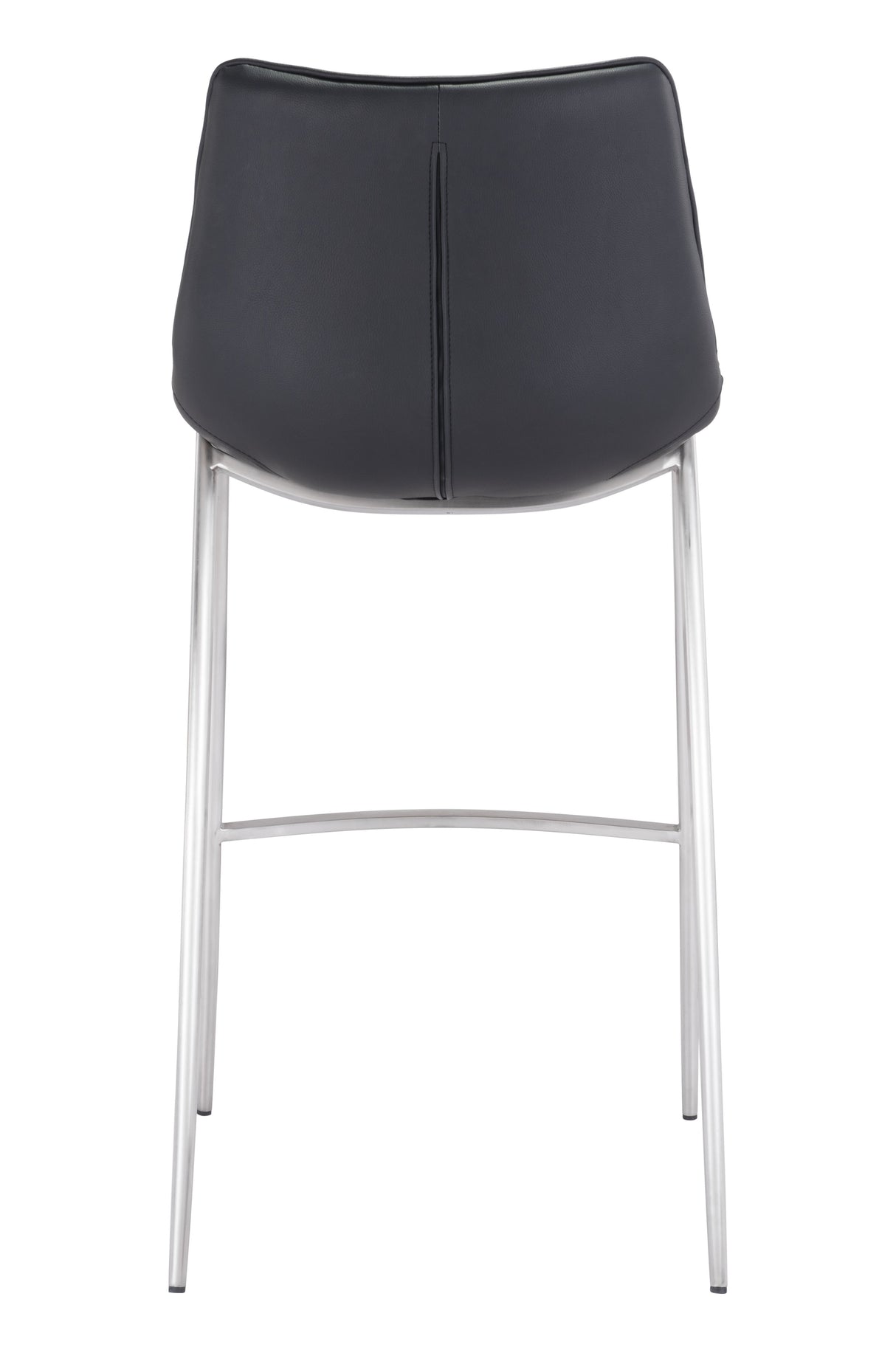 Magnus Black & Silver Barstool (Set of 2) by Zuomod at Eve Furniture
