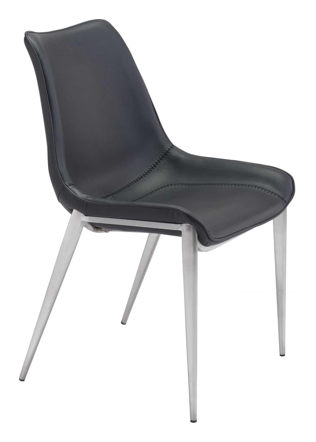 Magnus Black & Silver Dining Chair (Set of 2) by Zuomod at Eve Furniture