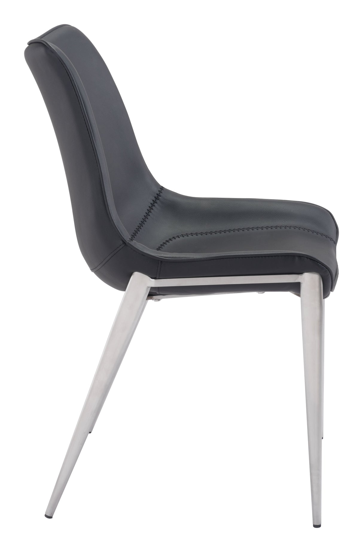 Magnus Black & Silver Dining Chair (Set of 2) by Zuomod at Eve Furniture