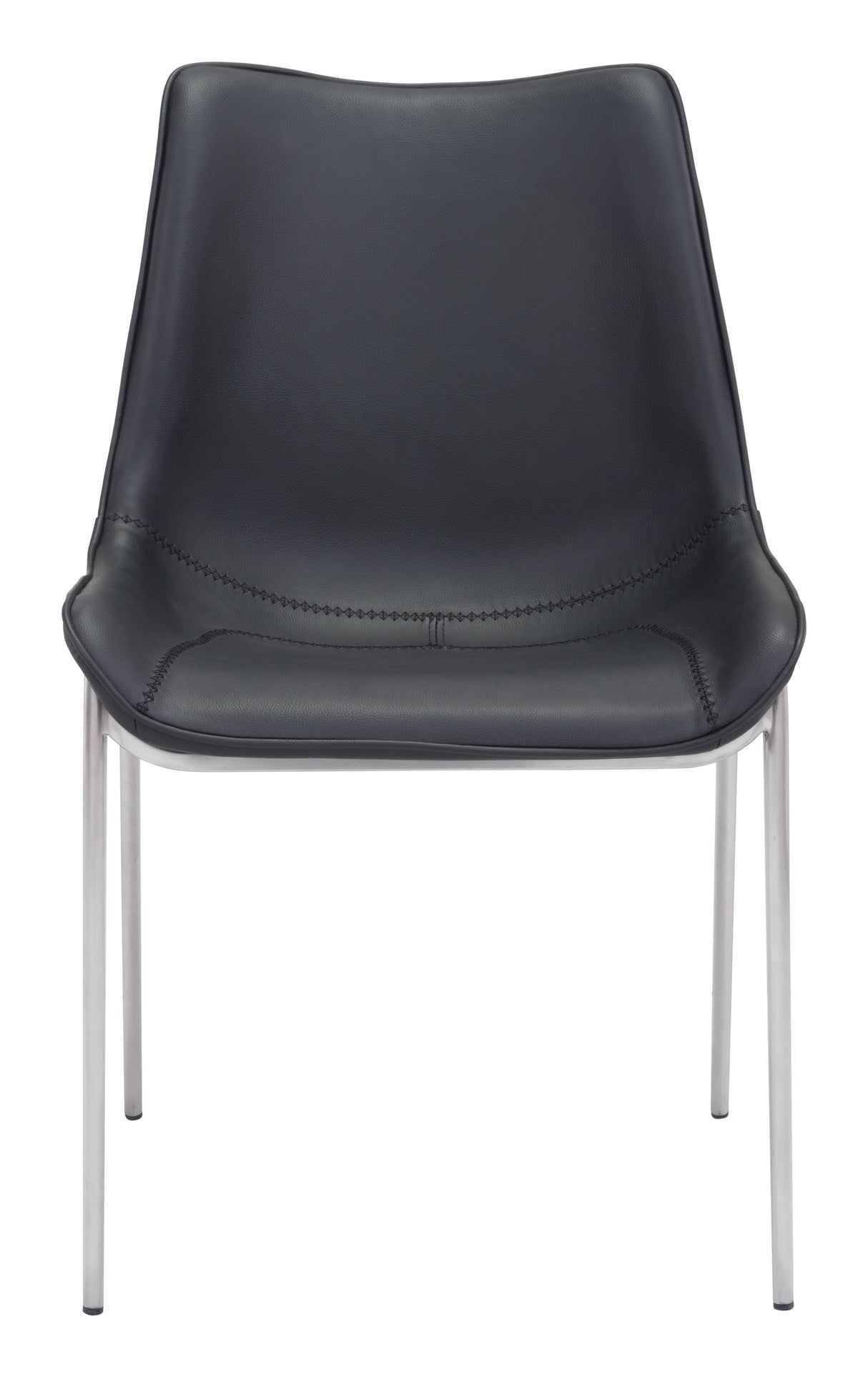 Magnus Black & Silver Dining Chair (Set of 2) by Zuomod at Eve Furniture