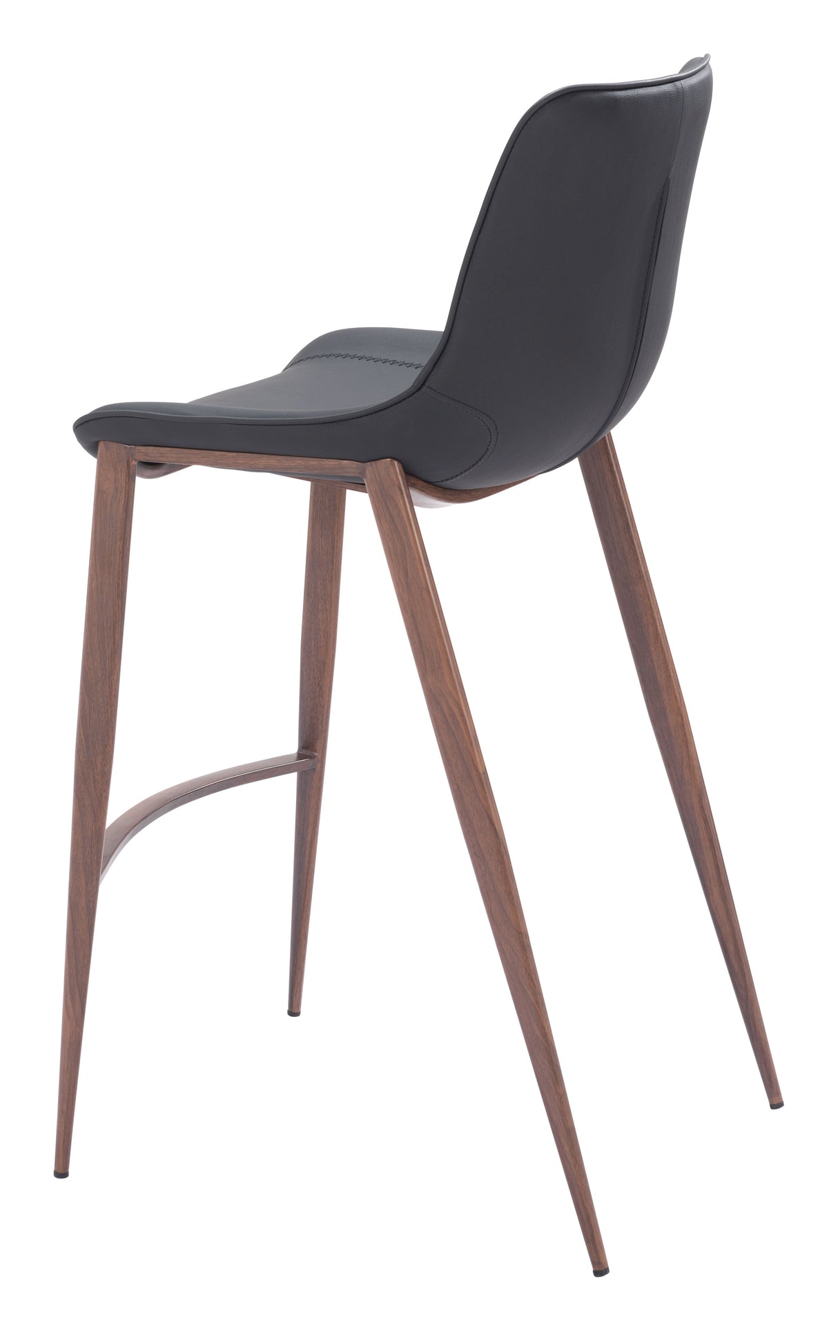 Magnus Black & Walnut Barstool (Set of 2) by Zuomod at Eve Furniture