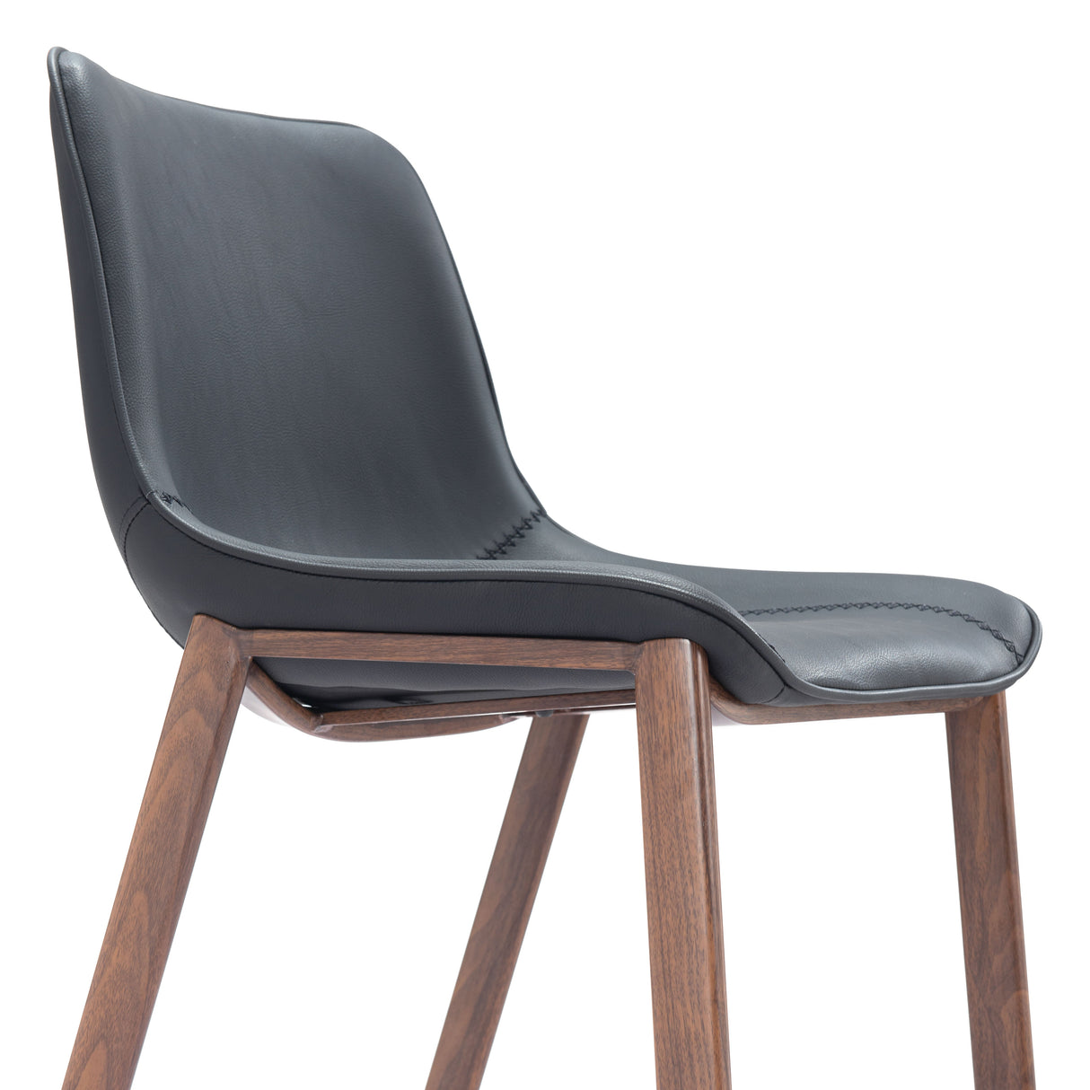 Magnus Black & Walnut Barstool (Set of 2) by Zuomod at Eve Furniture