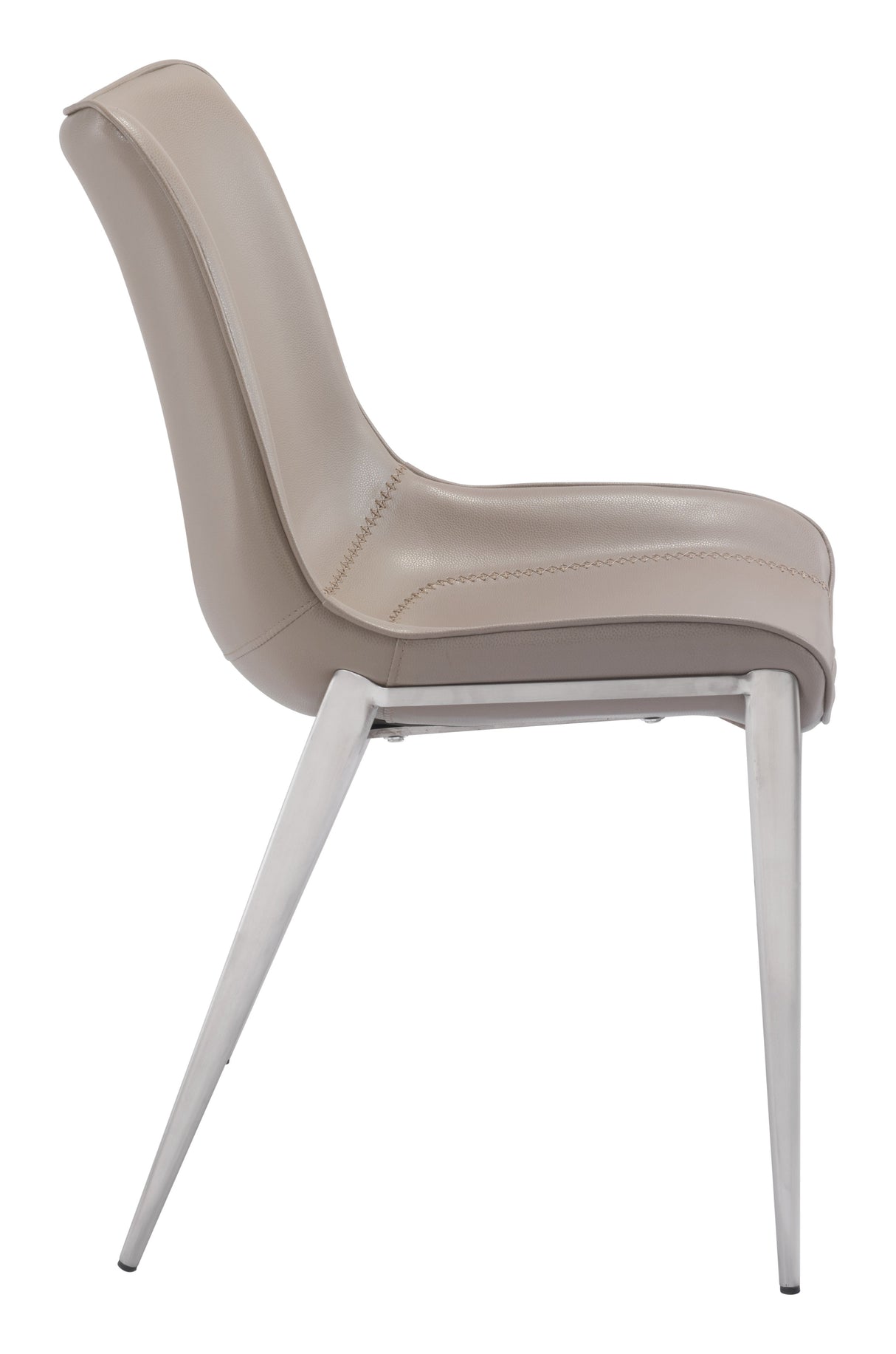 Magnus Brown & Silver Dining Chair (Set of 2) by Zuomod at Eve Furniture