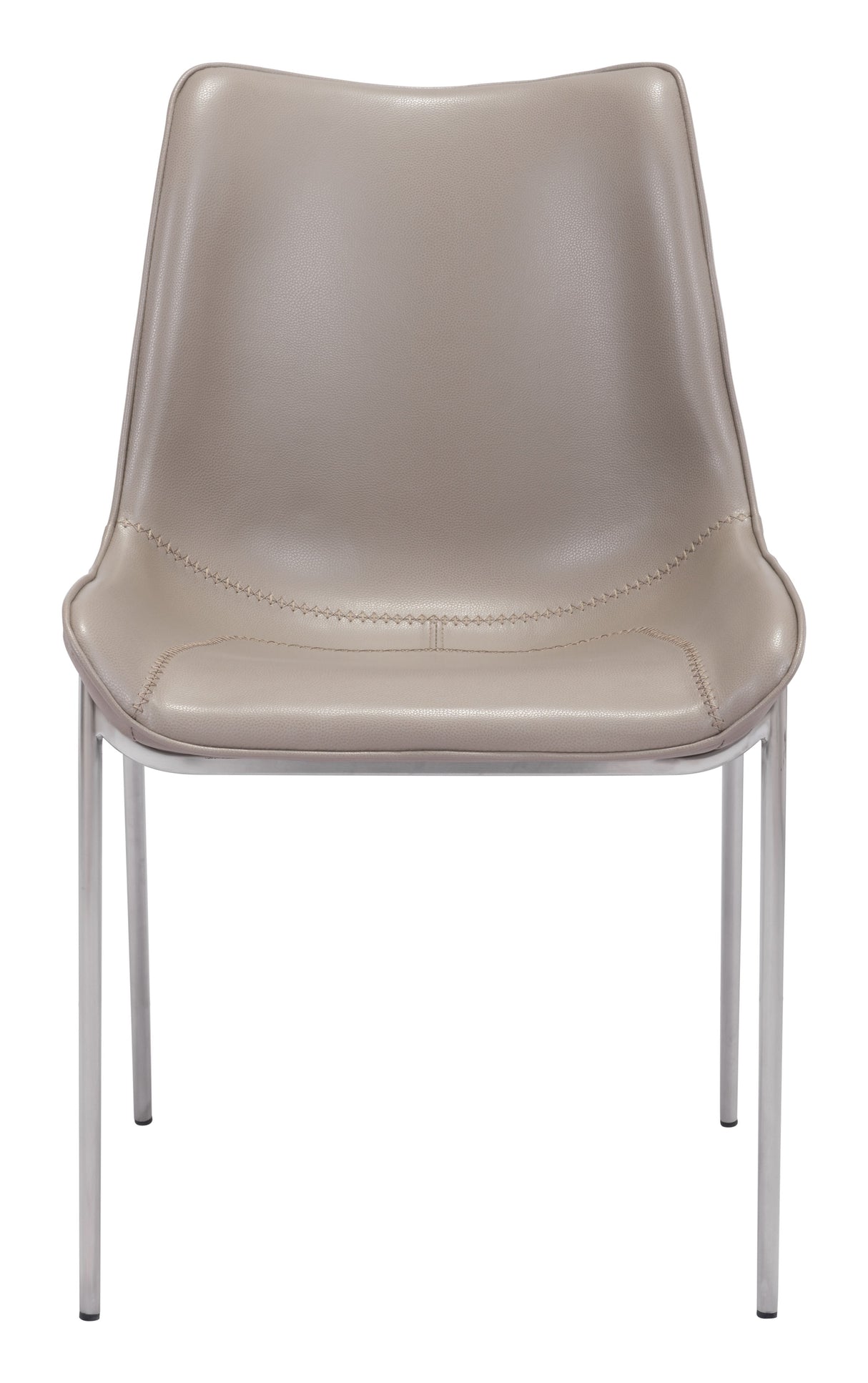 Magnus Brown & Silver Dining Chair (Set of 2) by Zuomod at Eve Furniture