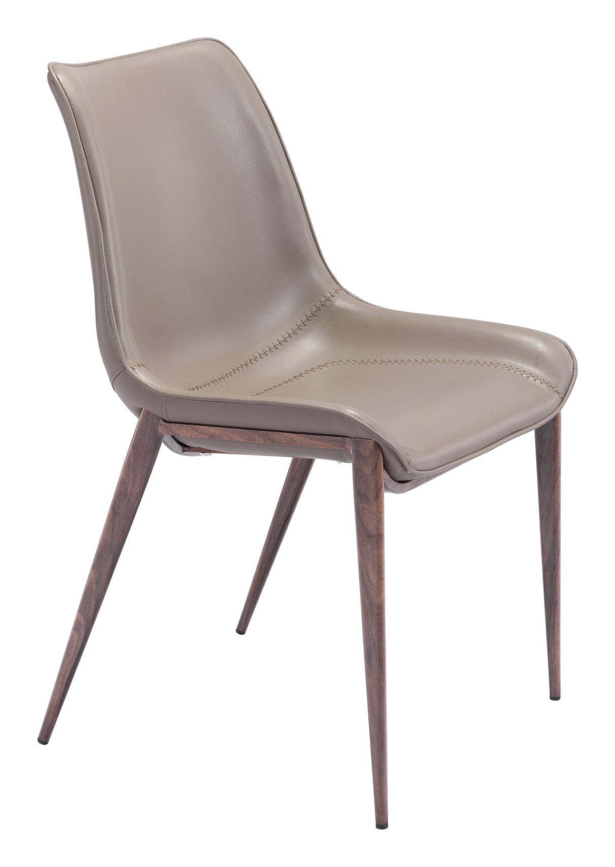 Magnus Brown & Walnut Dining Chair (Set of 2) by Zuomod at Eve Furniture