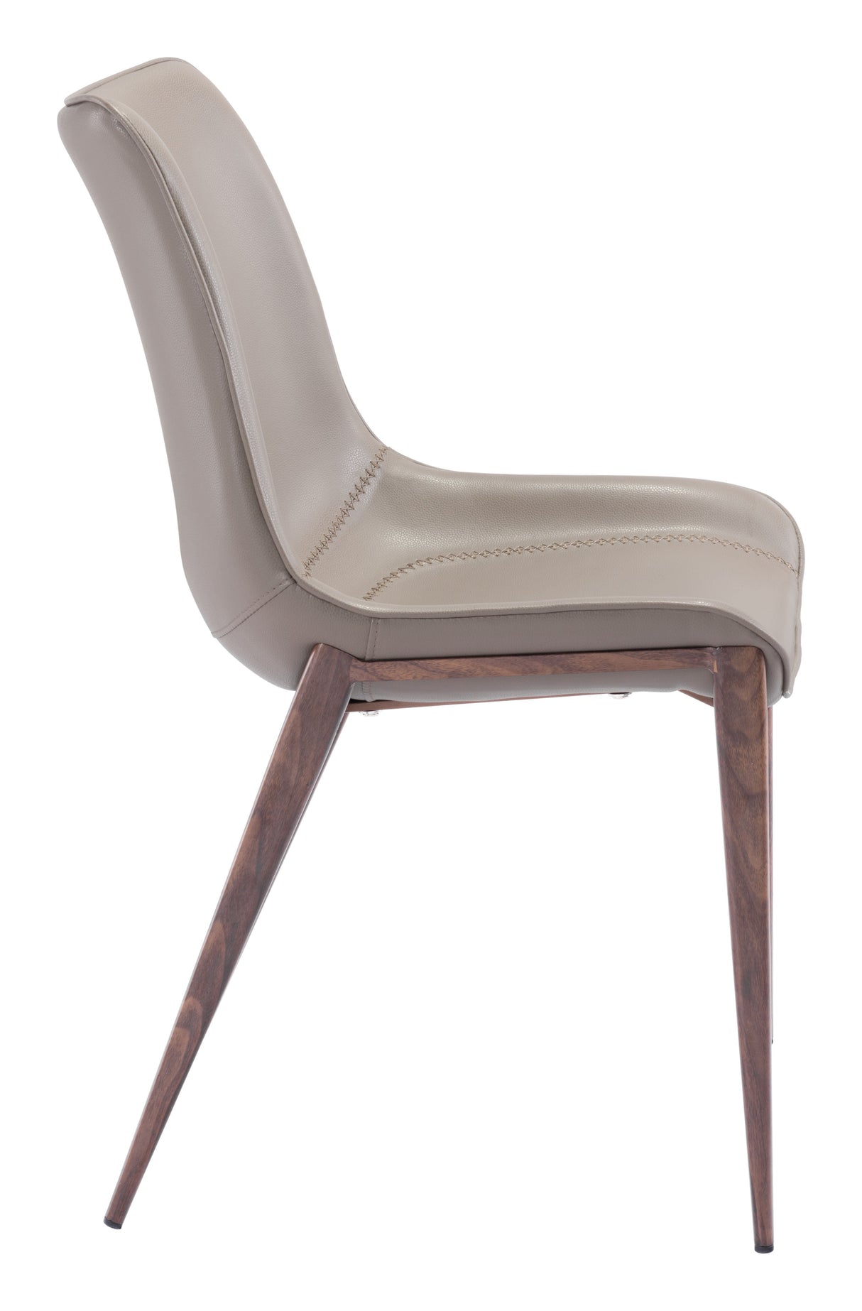 Magnus Brown & Walnut Dining Chair (Set of 2) by Zuomod at Eve Furniture