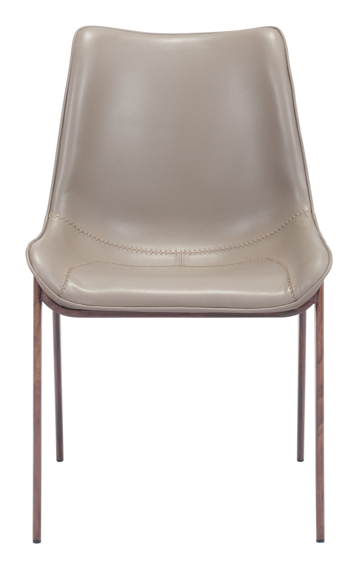 Magnus Brown & Walnut Dining Chair (Set of 2) by Zuomod at Eve Furniture