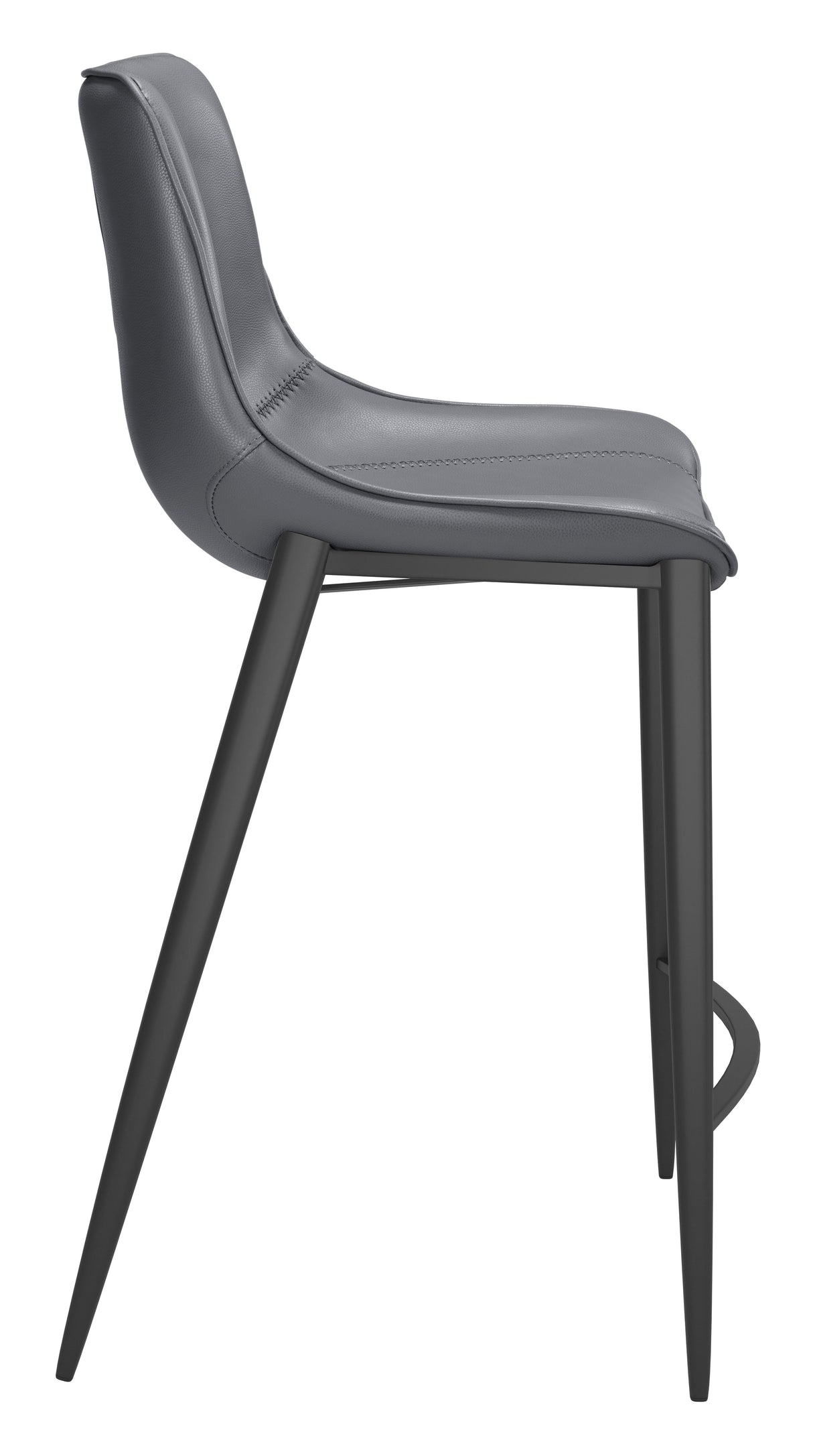 Magnus Dark Gray & Black Counter Stool (Set of 2) by Zuomod at Eve Furniture