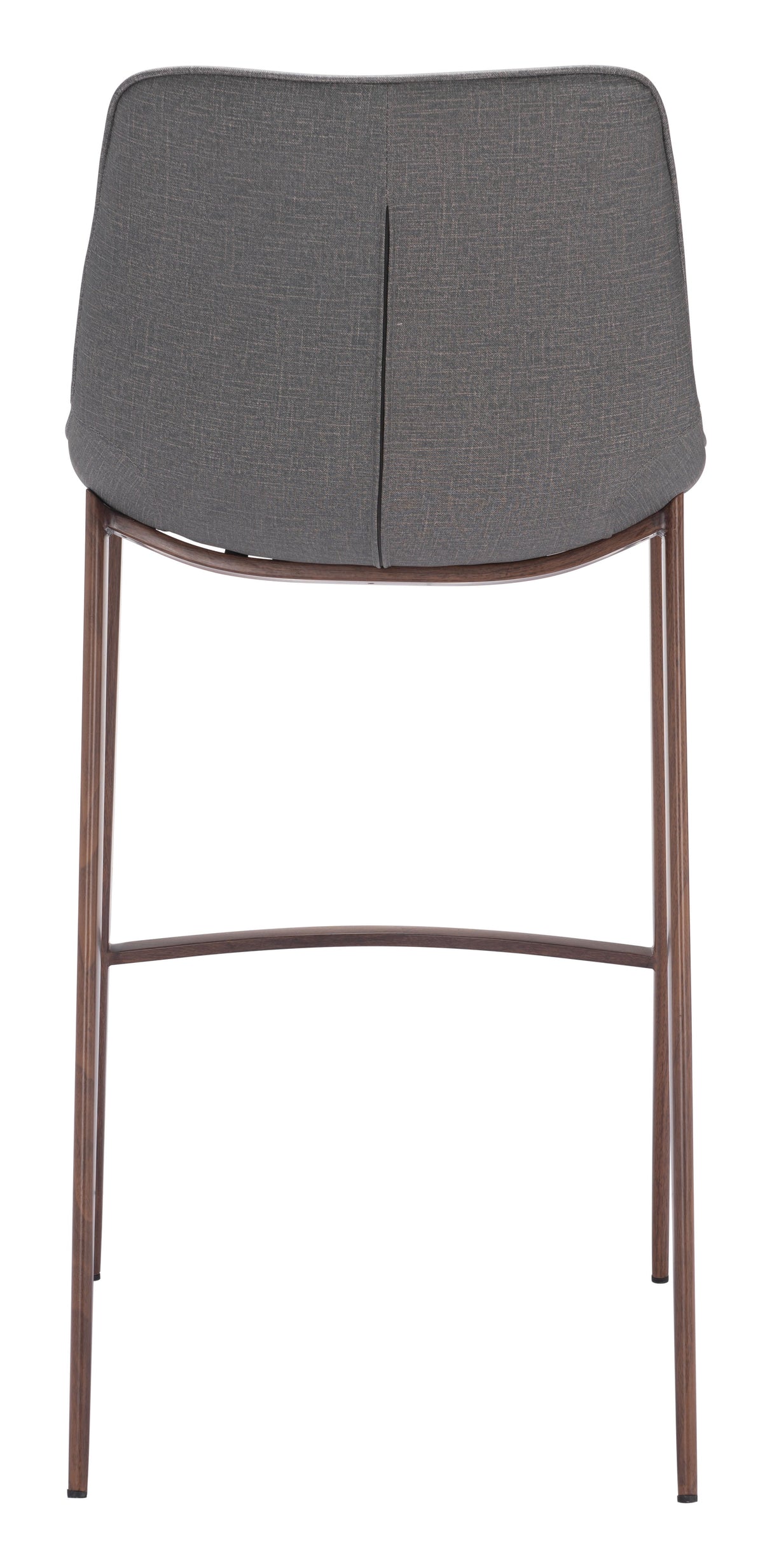 Magnus Slate Gray & Walnut Barstool (Set of 2) by Zuomod at Eve Furniture