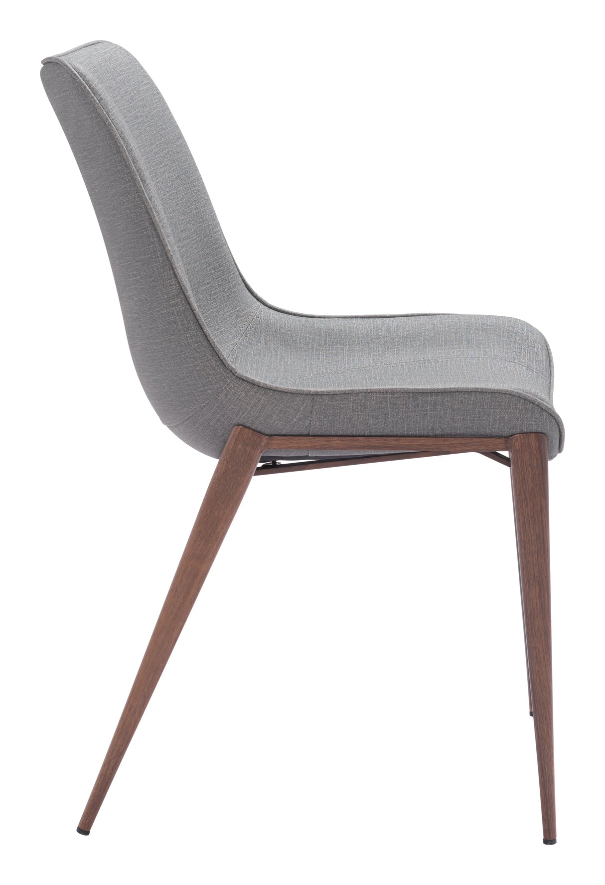 Magnus Slate Gray & Walnut Dining Chair (Set of 2) by Zuomod at Eve Furniture