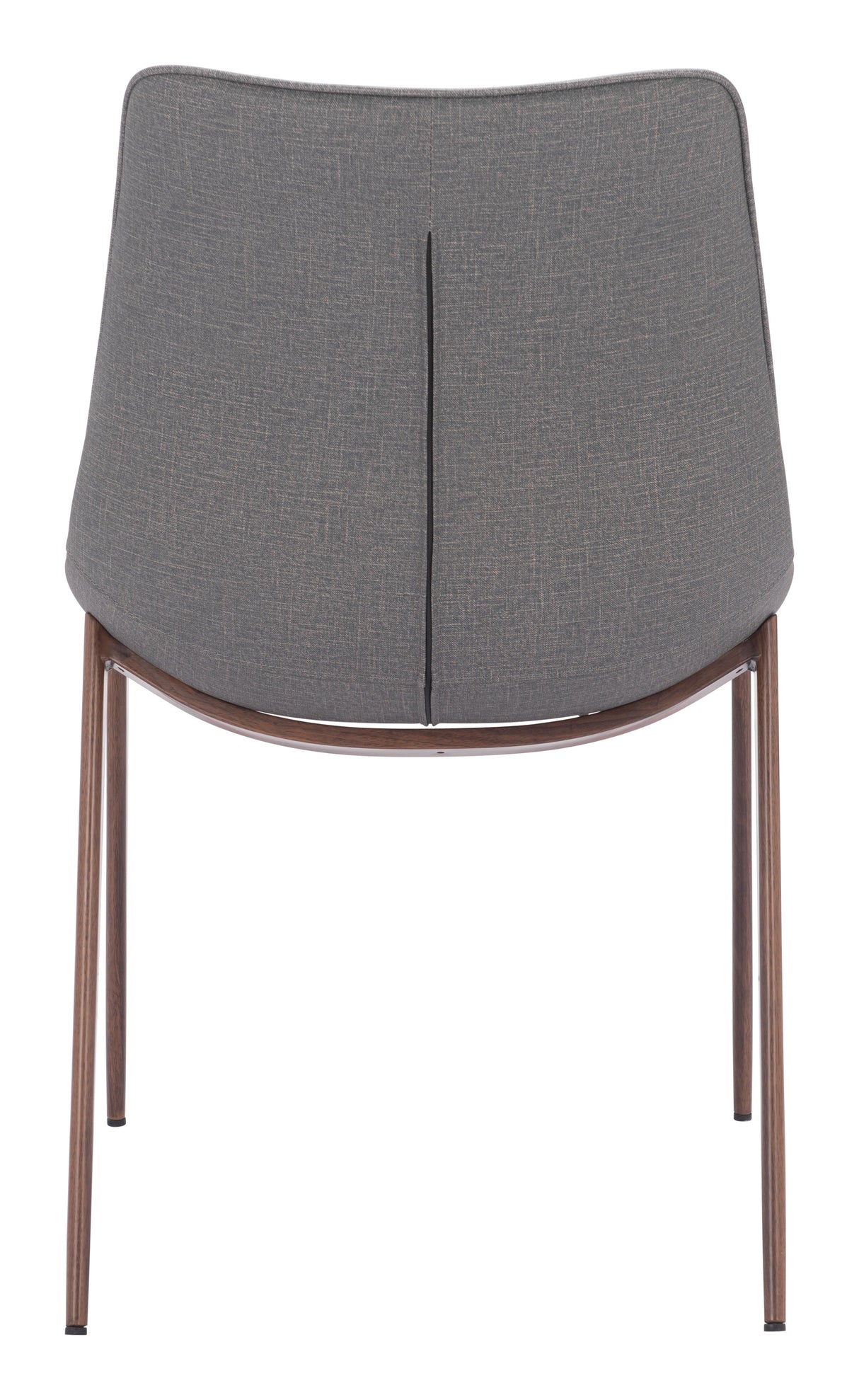 Magnus Slate Gray & Walnut Dining Chair (Set of 2) by Zuomod at Eve Furniture