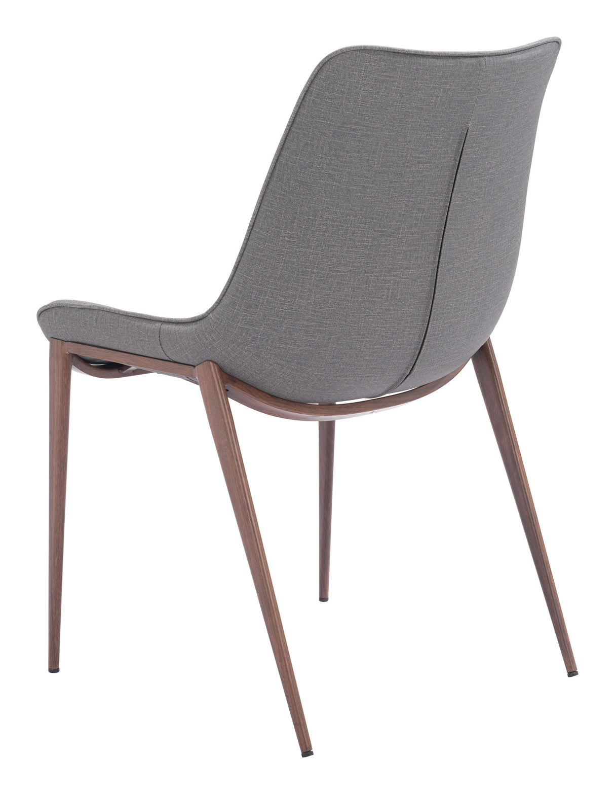 Magnus Slate Gray & Walnut Dining Chair (Set of 2) by Zuomod at Eve Furniture