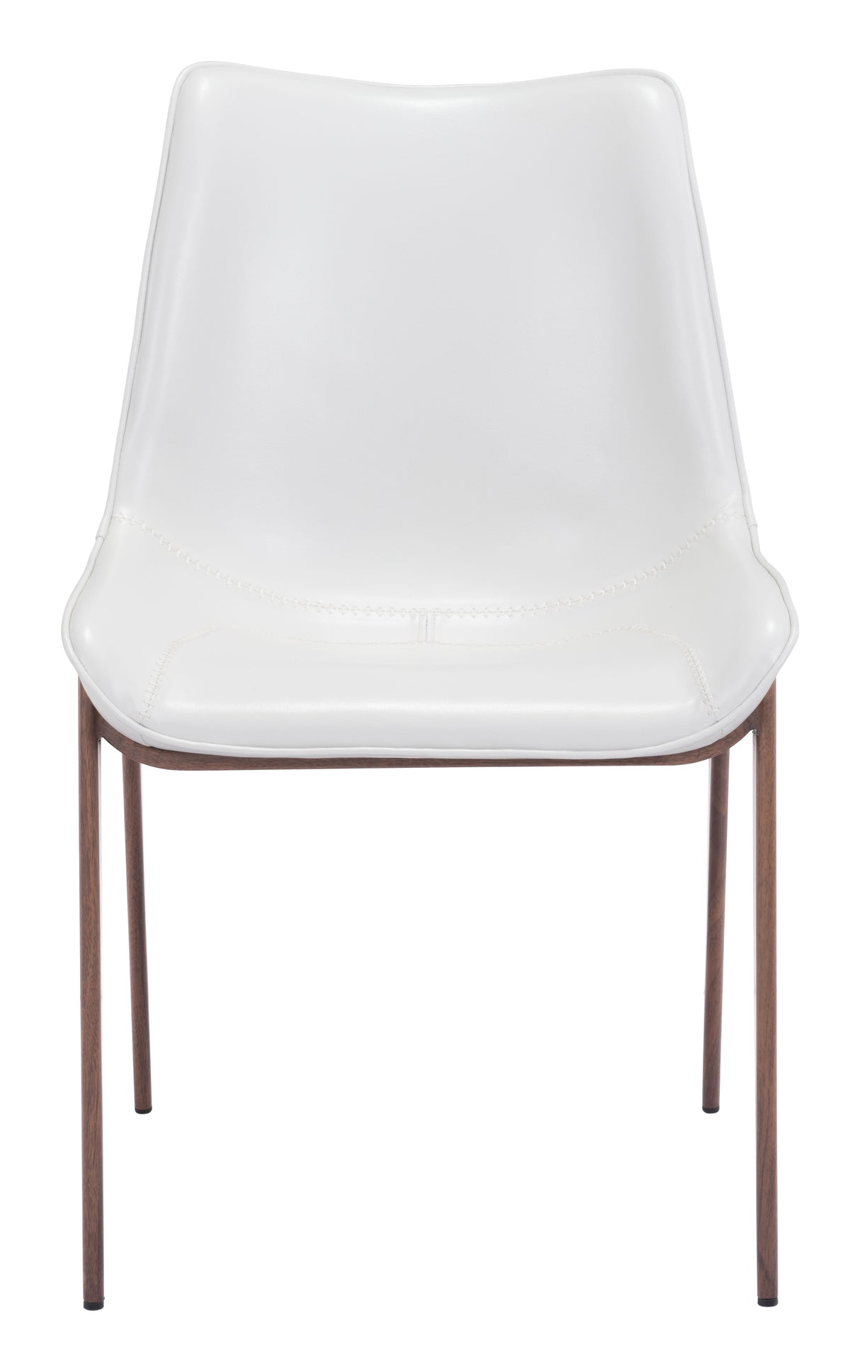 Magnus White & Walnut Dining Chair (Set of 2) by Zuomod at Eve Furniture