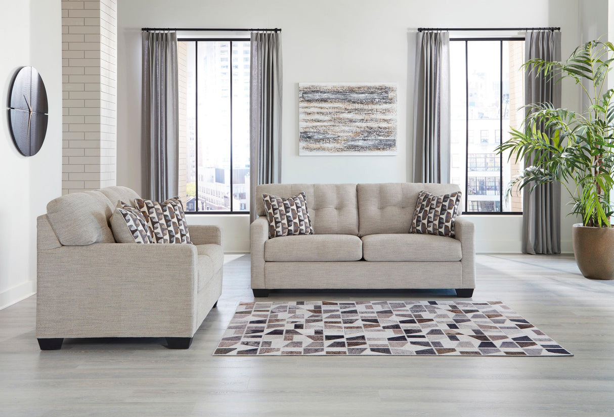 Mahoney Pebble Living Room Set by Ashley at Eve Furniture