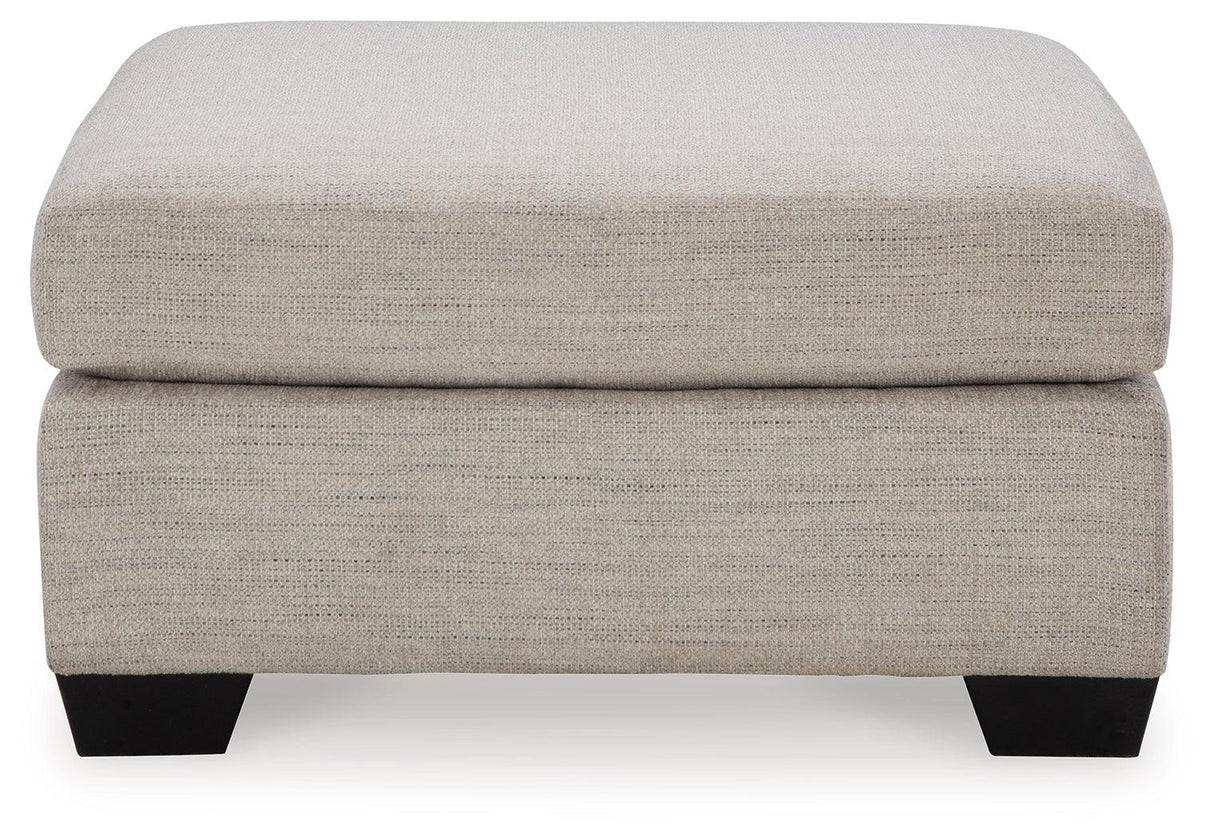 Mahoney Pebble Oversized Accent Ottoman by Ashley at Eve Furniture