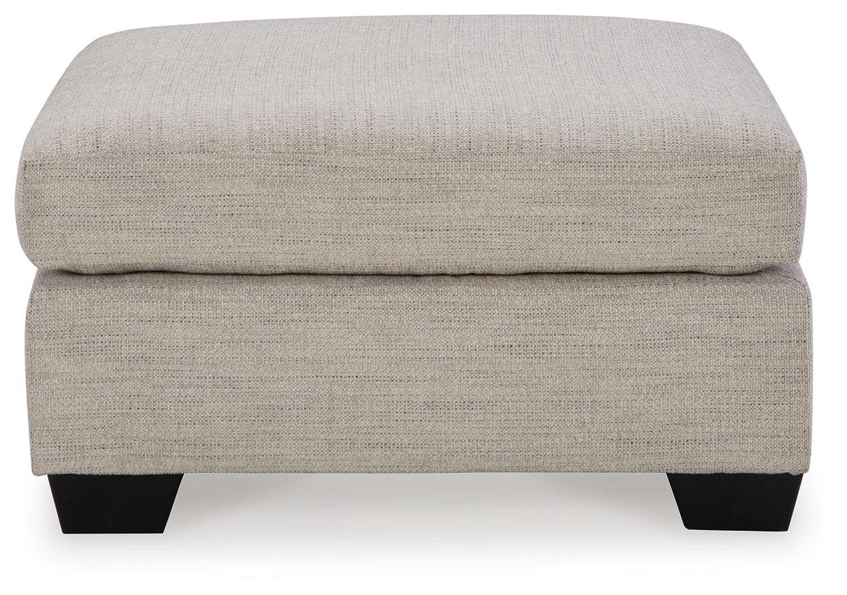Mahoney Pebble Oversized Accent Ottoman by Ashley at Eve Furniture